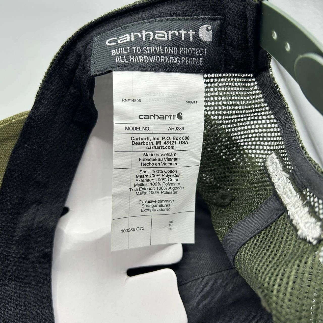 Carhartt Carhartt Trucker Hat Men Green Mesh Snap Back Cap New Size ONE SIZE - 4 Thumbnail