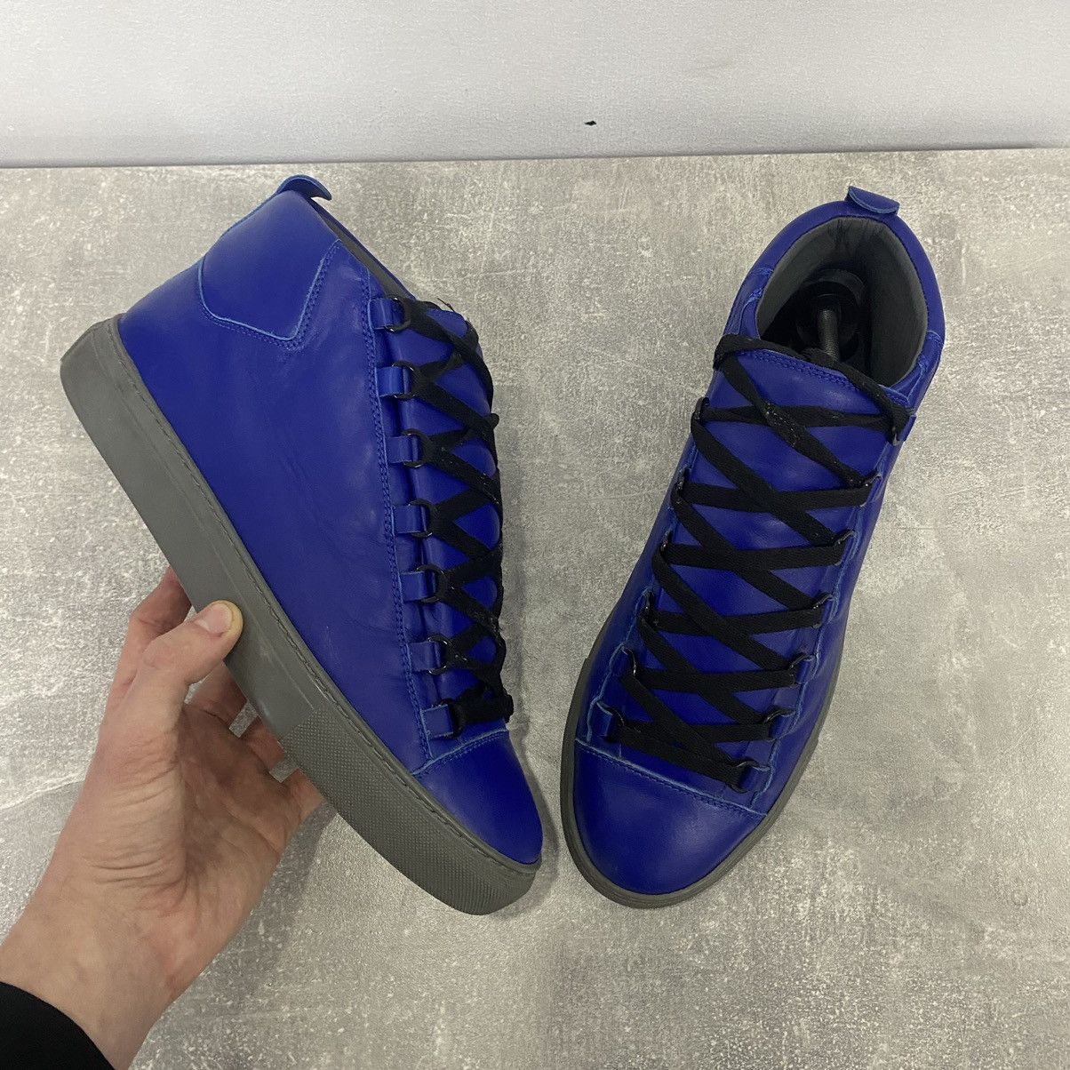 Balenciaga Balenciaga Arena Leather High Top Size US 8 / EU 41 - 1 Thumbnail