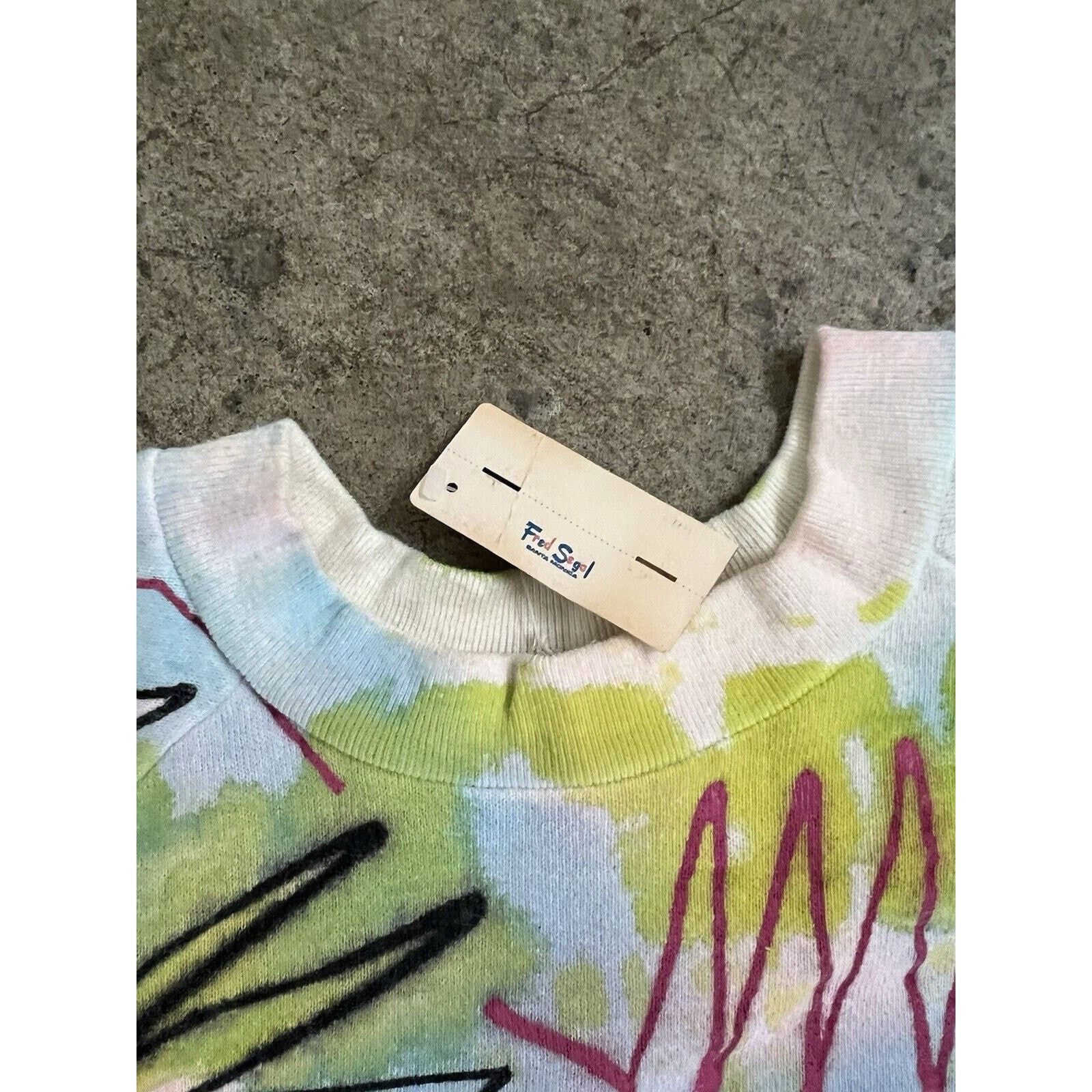 Fred Segal Vintage V.C. Torias For Fred Segal 87 Hand Painted Art sweat Size US XL / EU 56 / 4 - 5 Thumbnail