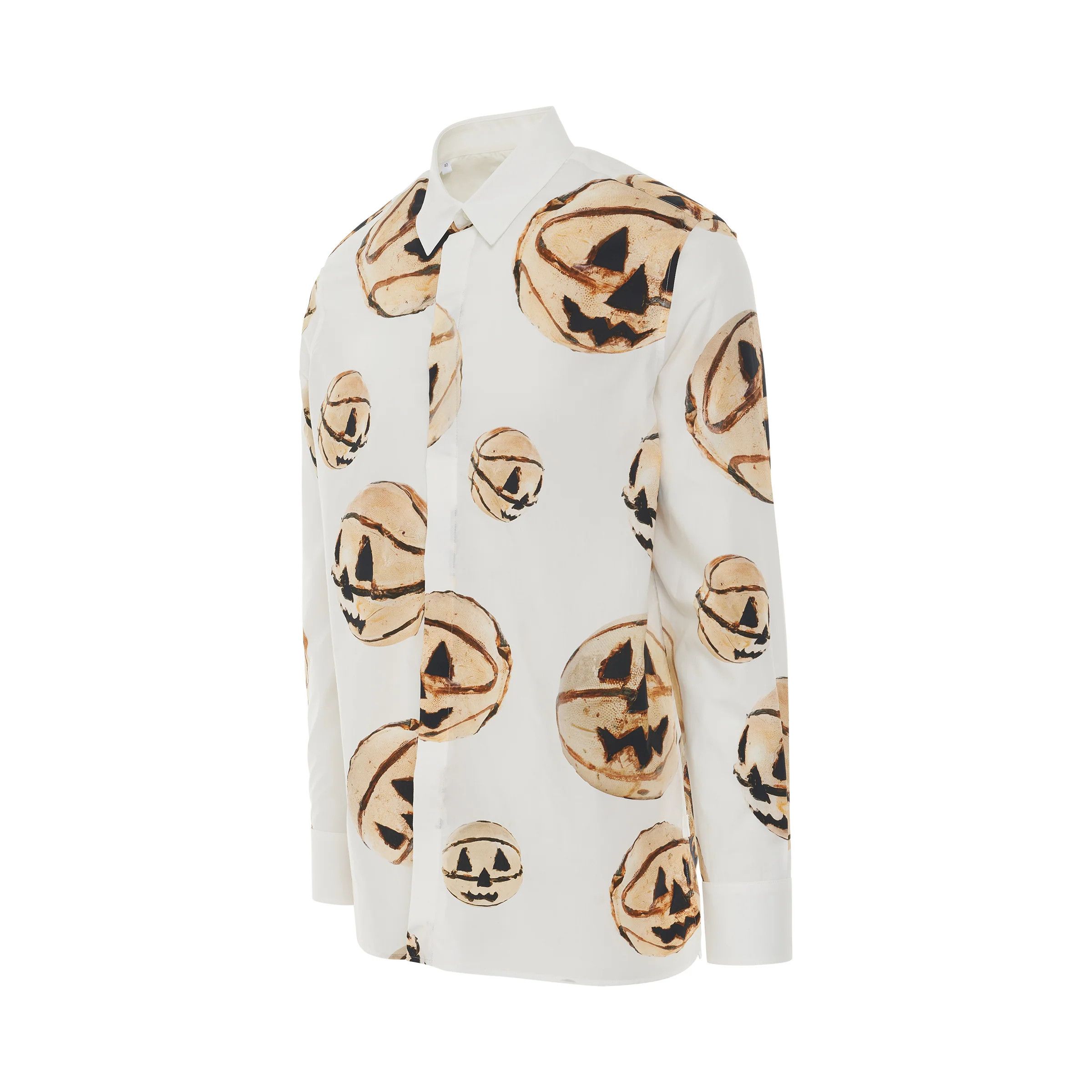 Givenchy o1mris0824 Print Shirt in White/Yellow Size US M / EU 48-50 / 2 - 2 Thumbnail