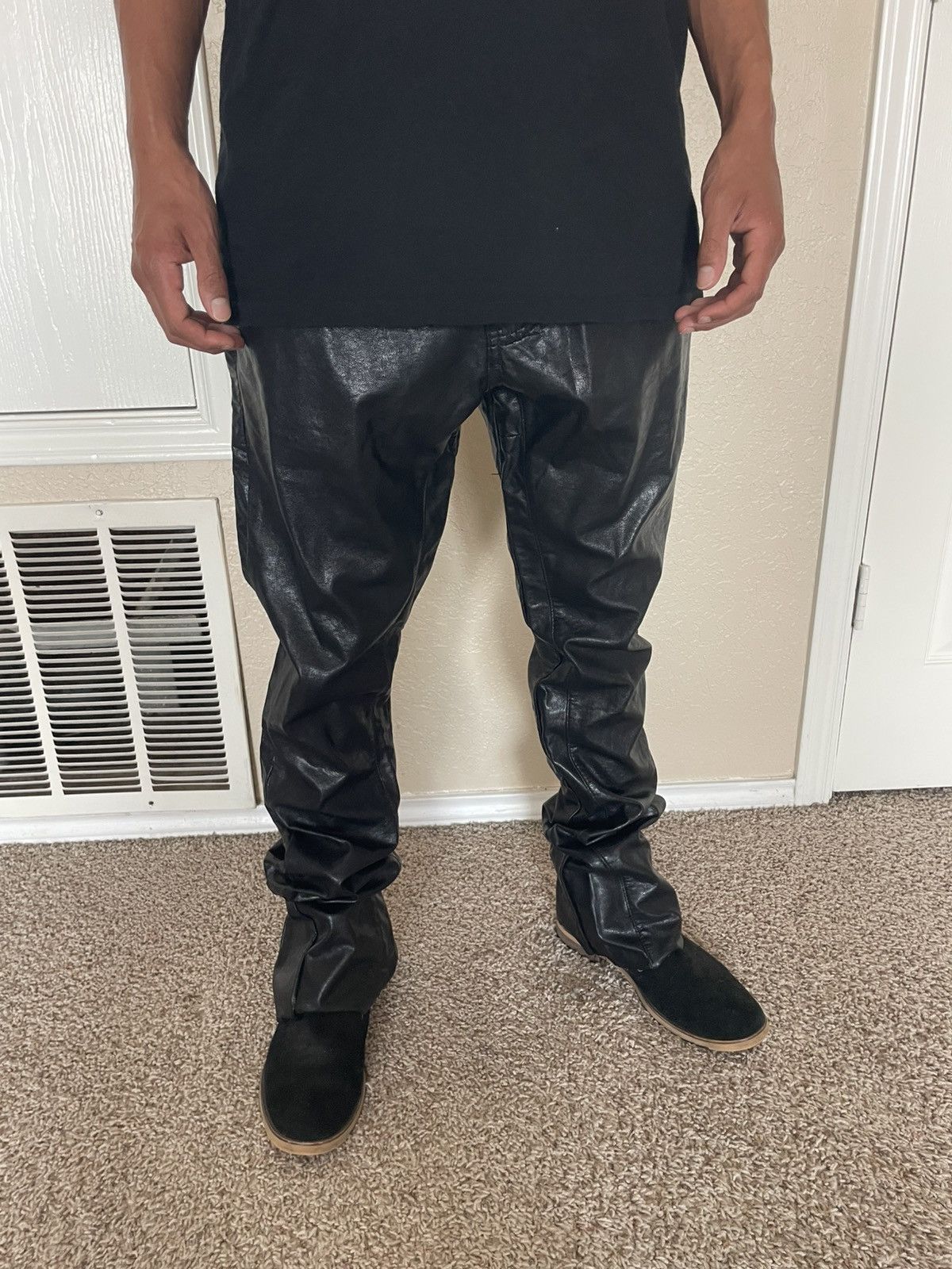MNML Faux Leather jeans Size US 30 / EU 46 - 2 Thumbnail