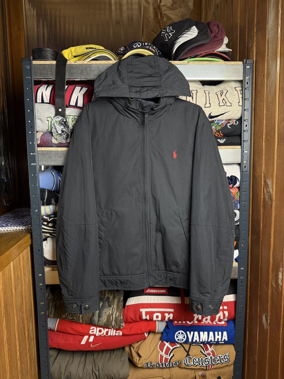 Polo Ralph Lauren Vintage Polo Ralph Lauren Nylon Fleece Zip Jacket Size US L / EU 52-54 / 3 - 1 Thumbnail