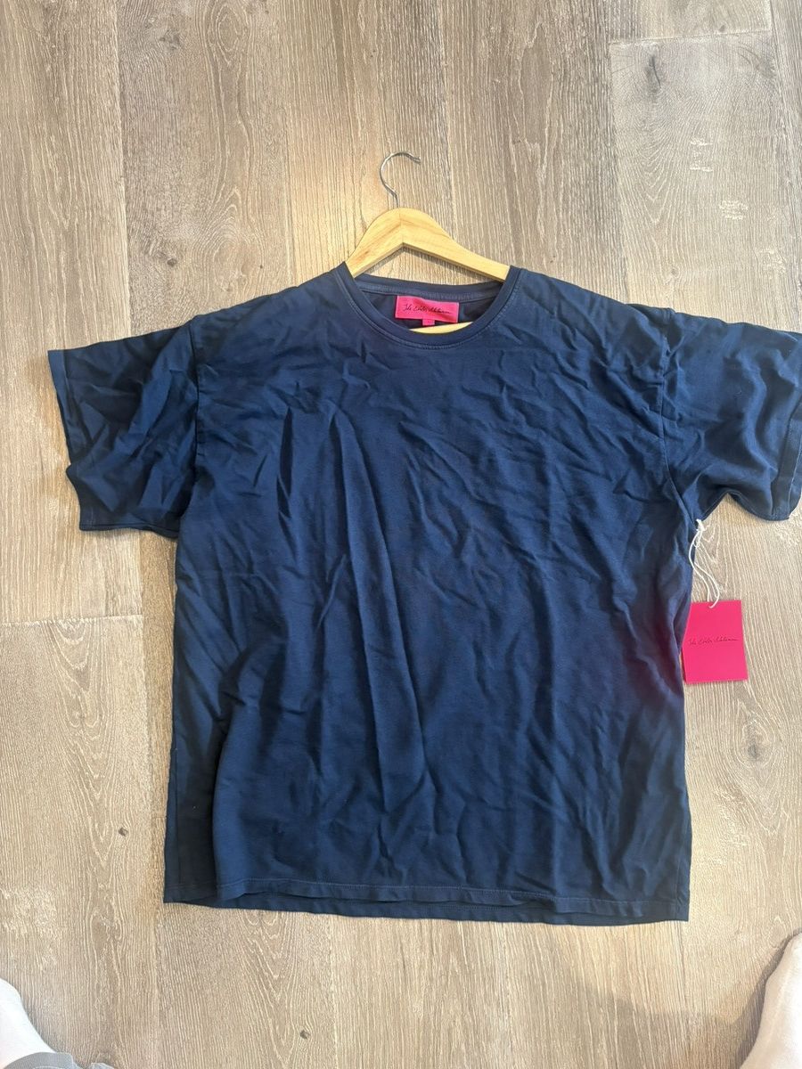 The Elder Statesman Elder Statesman Pica Tee Shirt Navy Size US L / EU 52-54 / 3 - 1 Thumbnail