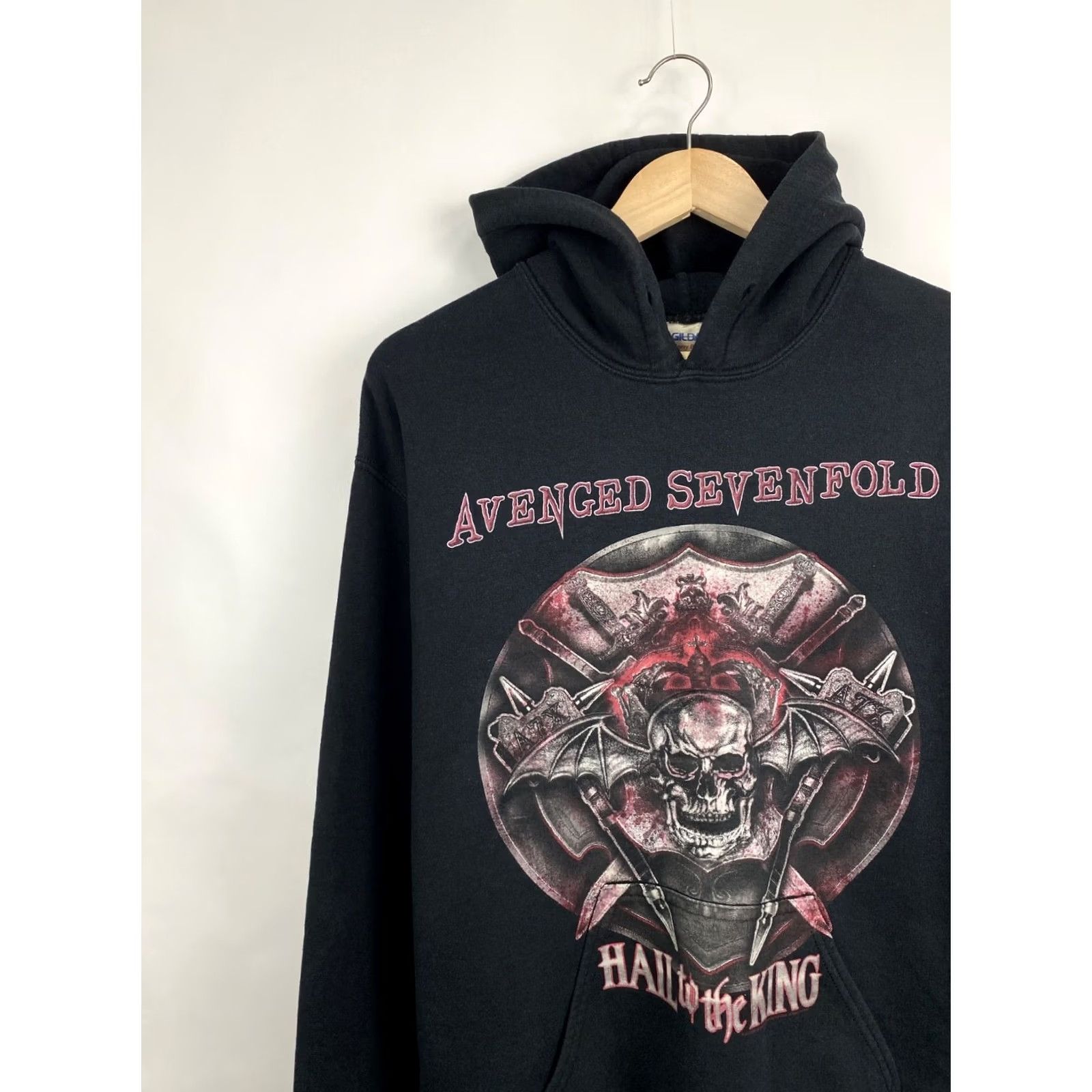 Gildan VINTAGE Avenged Sevenfold Skull Death Retro Hoodie Nike? Size US M / EU 48-50 / 2 - 3 Thumbnail