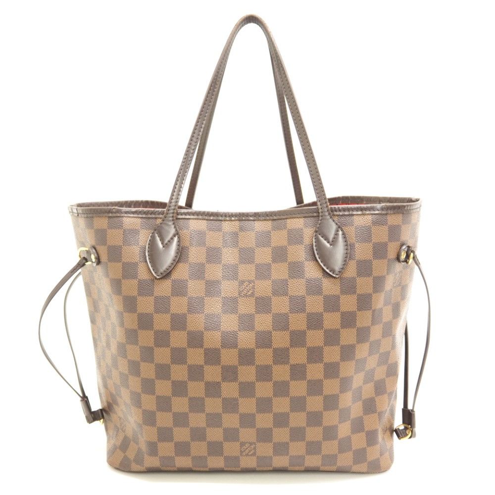 Louis Vuitton Neverfull MM Damier Handbag Brown