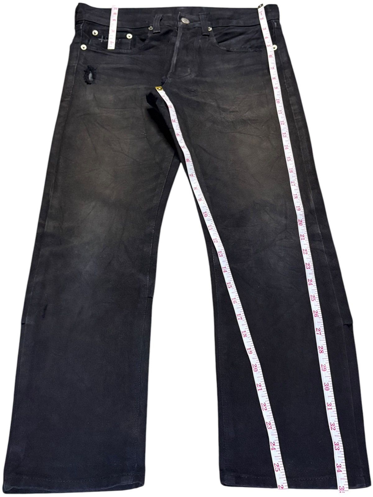 Ksubi Vintage Ksubi Button Fly Faded Wash Distressed Jeans Size US 30 / EU 46 - 12 Thumbnail