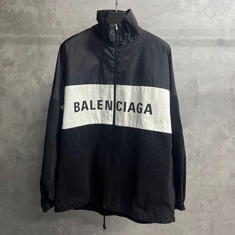 Balenciaga Balenciaga latest black large logo letter printed jacket-25 Size US S / EU 44-46 / 1 - 1 Thumbnail