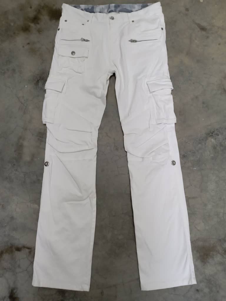 Tete Homme Like New Japan White Cargo Multi pocket Lyric Pant Size US 30 / EU 46 - 1 Thumbnail