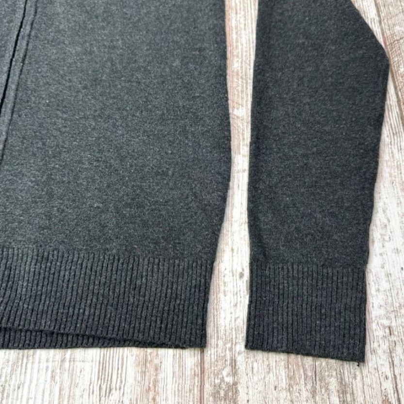Athleta Kenzarro Sweater Womens Medium Gray Full Zip Long Sleeve Wool Cashmere Blend Size M / US 6-8 / IT 42-44 - 4 Thumbnail