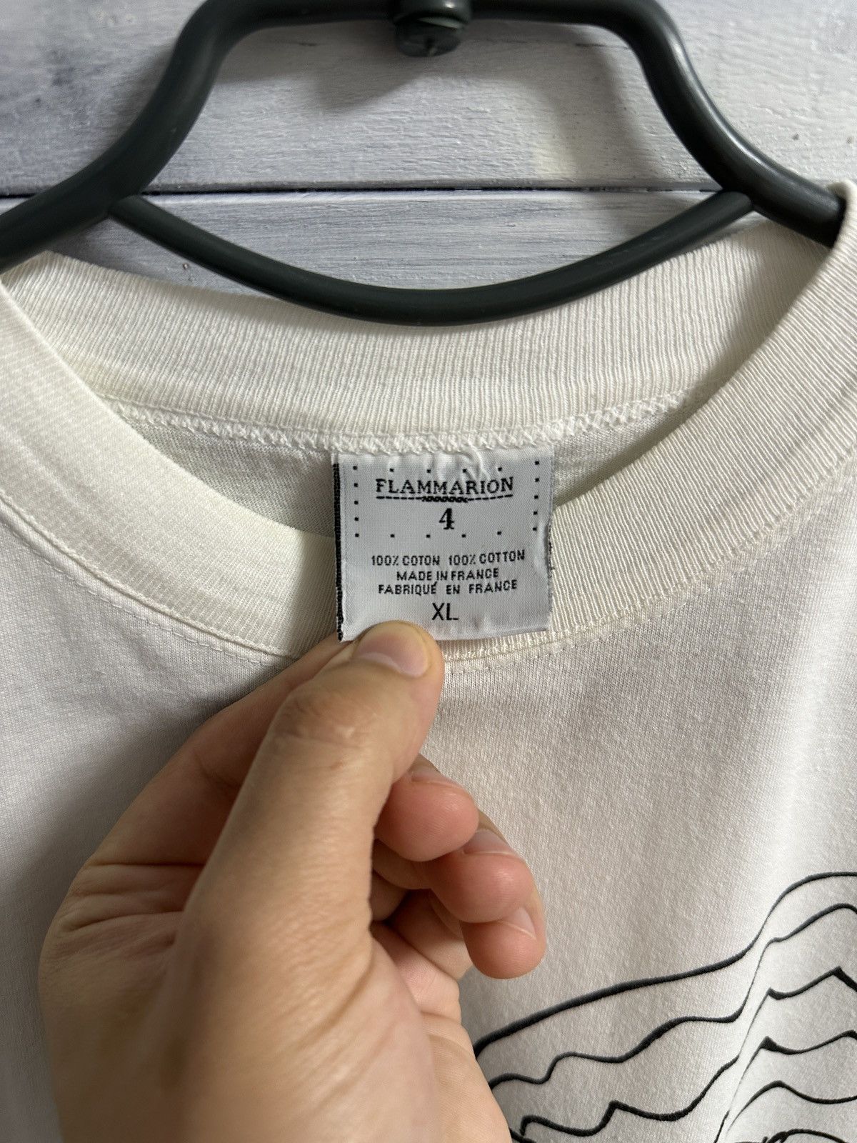 Vintage Very Rare Vintage T-Shirt 1990 Flammarion 4 Made In France Size US M / EU 48-50 / 2 - 9 Thumbnail