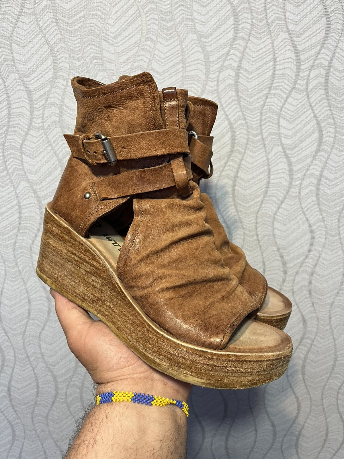 A.S.98 A.S. 98 Airstep Naya Women’s Leather Buckle Platform Sandals Size US 9 / IT 39 - 1 Thumbnail