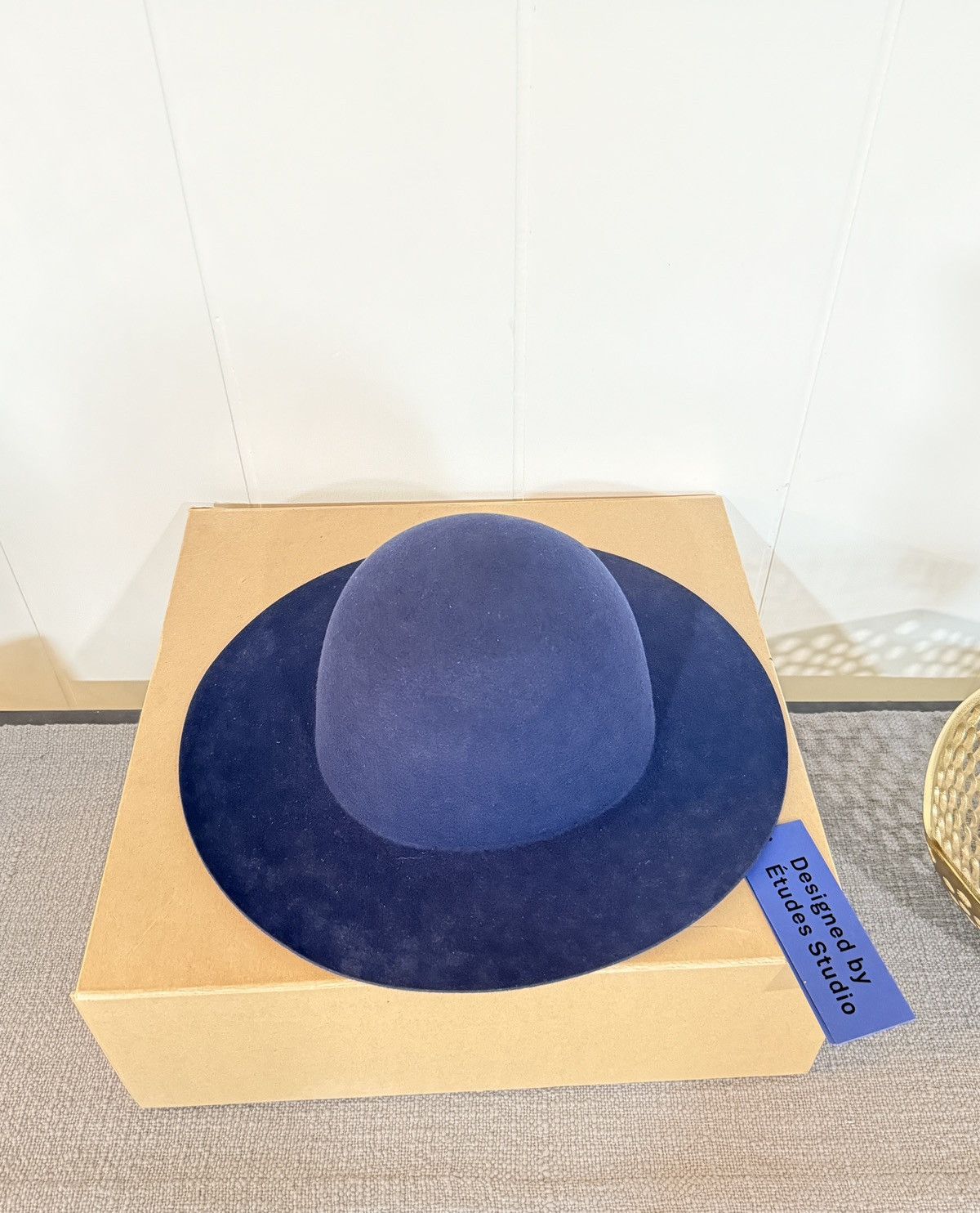 Etudes Etudes Studio Sesam Felt Hat (Navy) size 56 Size ONE SIZE - 3 Thumbnail