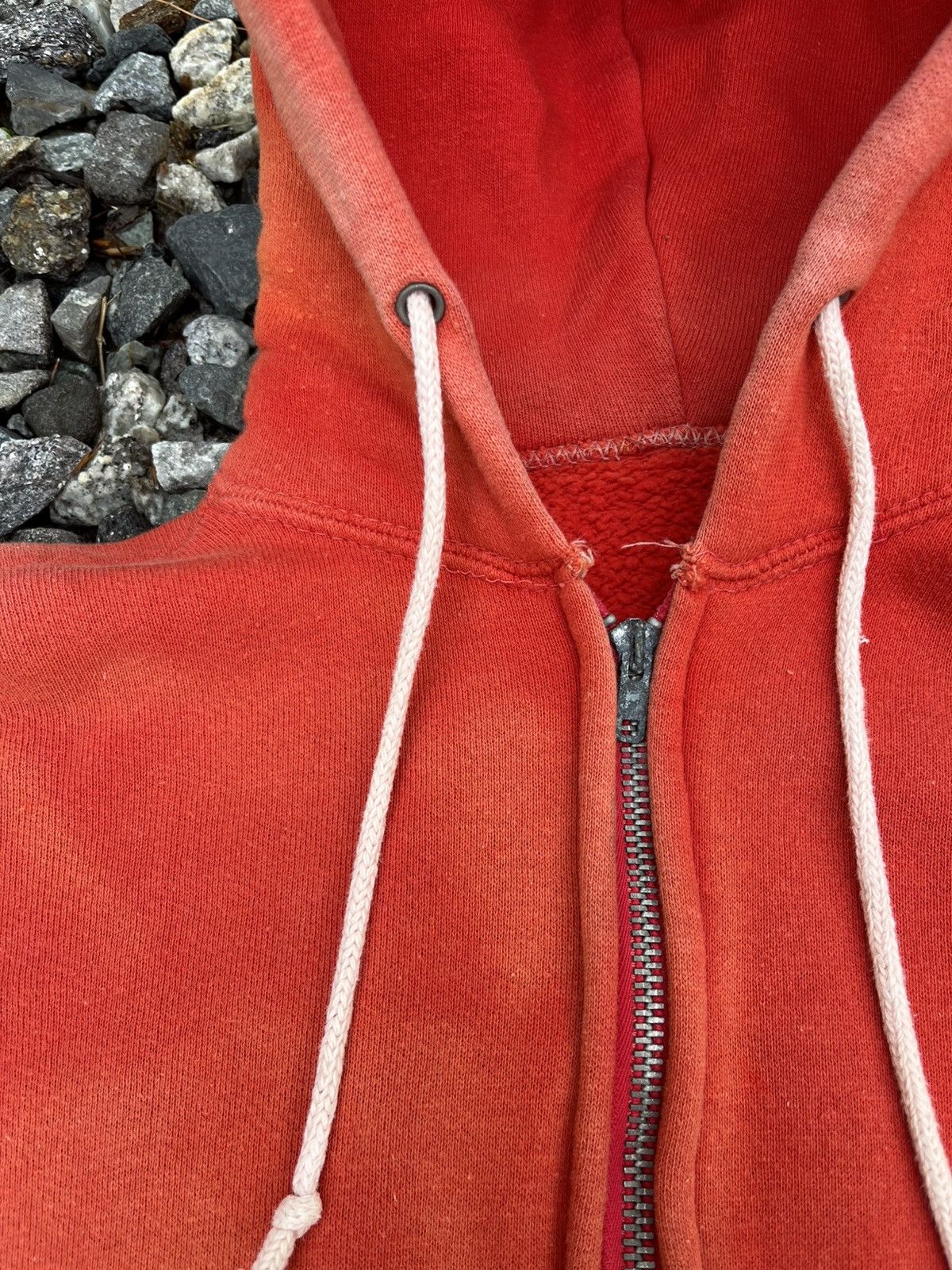 Vintage Vintage 50s 60s Faded Red Zip Up Hoodie Sweatshirt Size US M / EU 48-50 / 2 - 4 Thumbnail