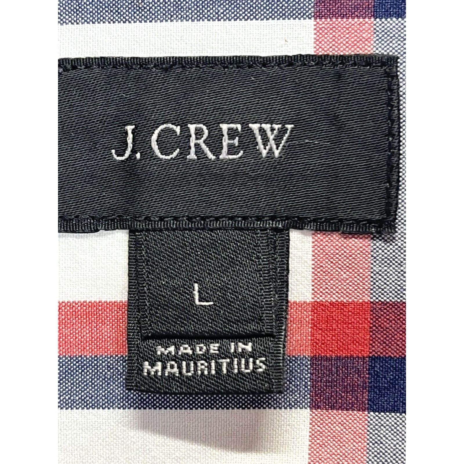 J.Crew J.CREW Classic Button Down Collared Shirt Mens Large Red White Blue Check Long Sleeve Size US L / EU 52-54 / 3 - 4 Thumbnail