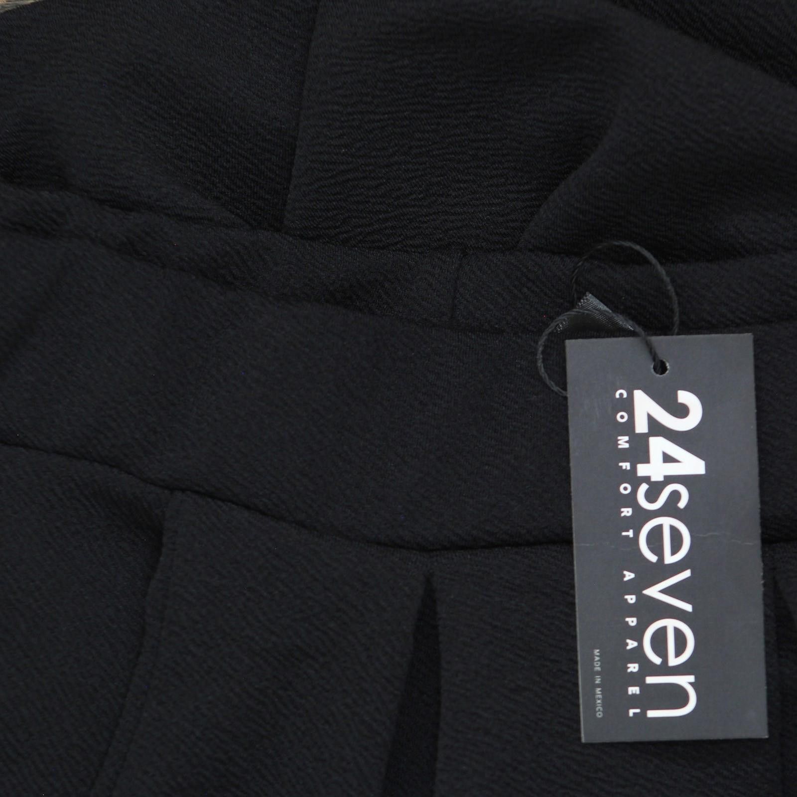 Other 24seven Comfort Apparel Classic Knee Length Skirt Black 2x Size 42" / US 20 - 3 Thumbnail