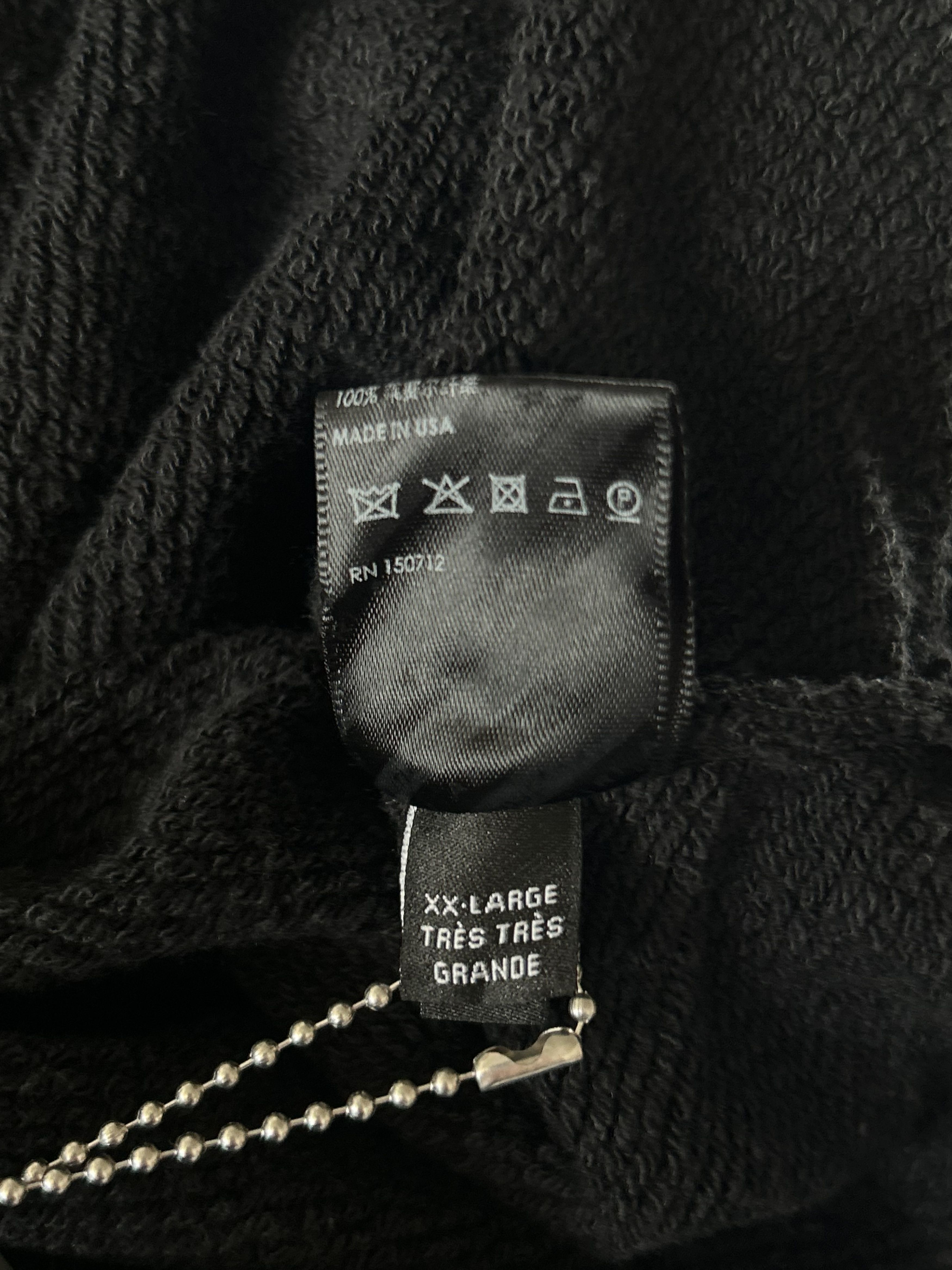 Amiri Amiri Black & Chrome Staggered Logo Hoodie Size US XS / EU 42 / 0 - 5 Thumbnail