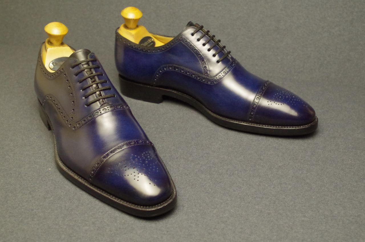 Santoni Santoni Oxfords 9IT 9.5UK For Foot 28-28.2 cm. Size US 10 / EU 43 - 4 Thumbnail