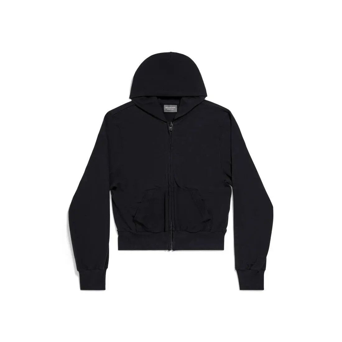 Balenciaga o1w1db10625 Zip-up Hoodie Fitted in Black Size XL / US 12-14 / IT 48-50 - 1 Thumbnail