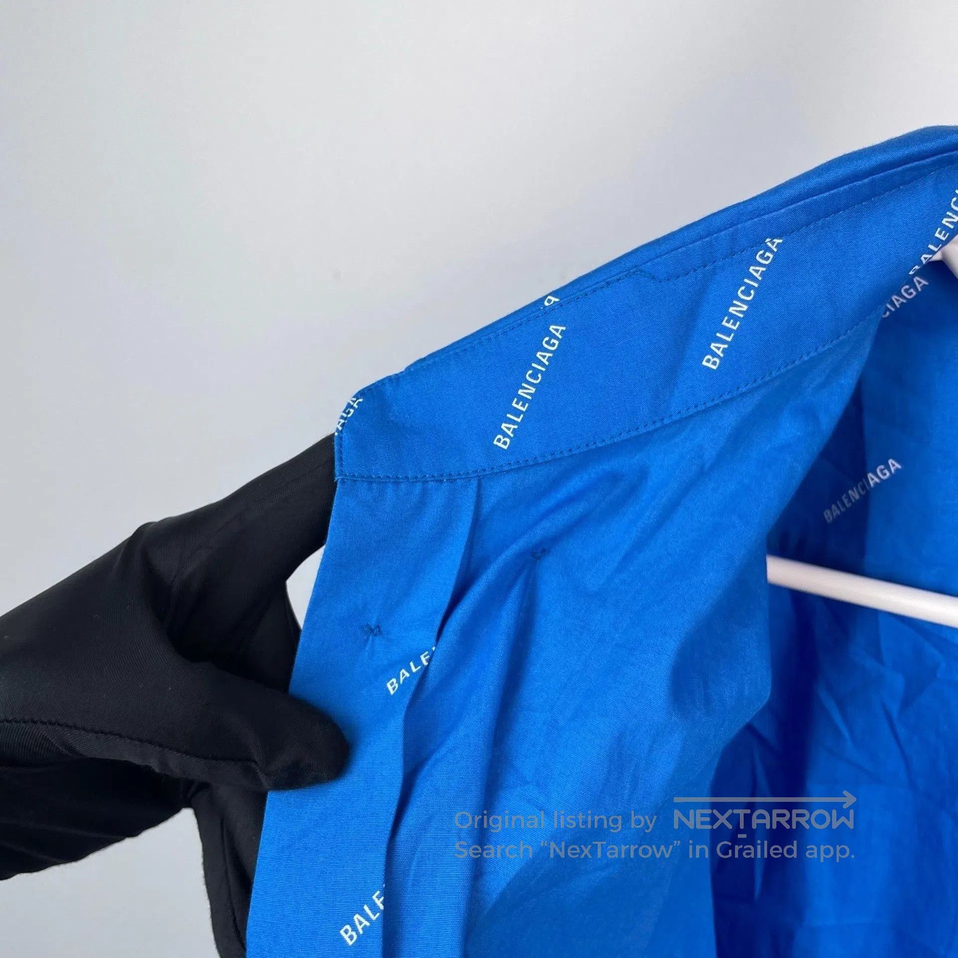 Balenciaga Balenciaga Blue Logo Single. Size US M / EU 48-50 / 2 - 9 Thumbnail