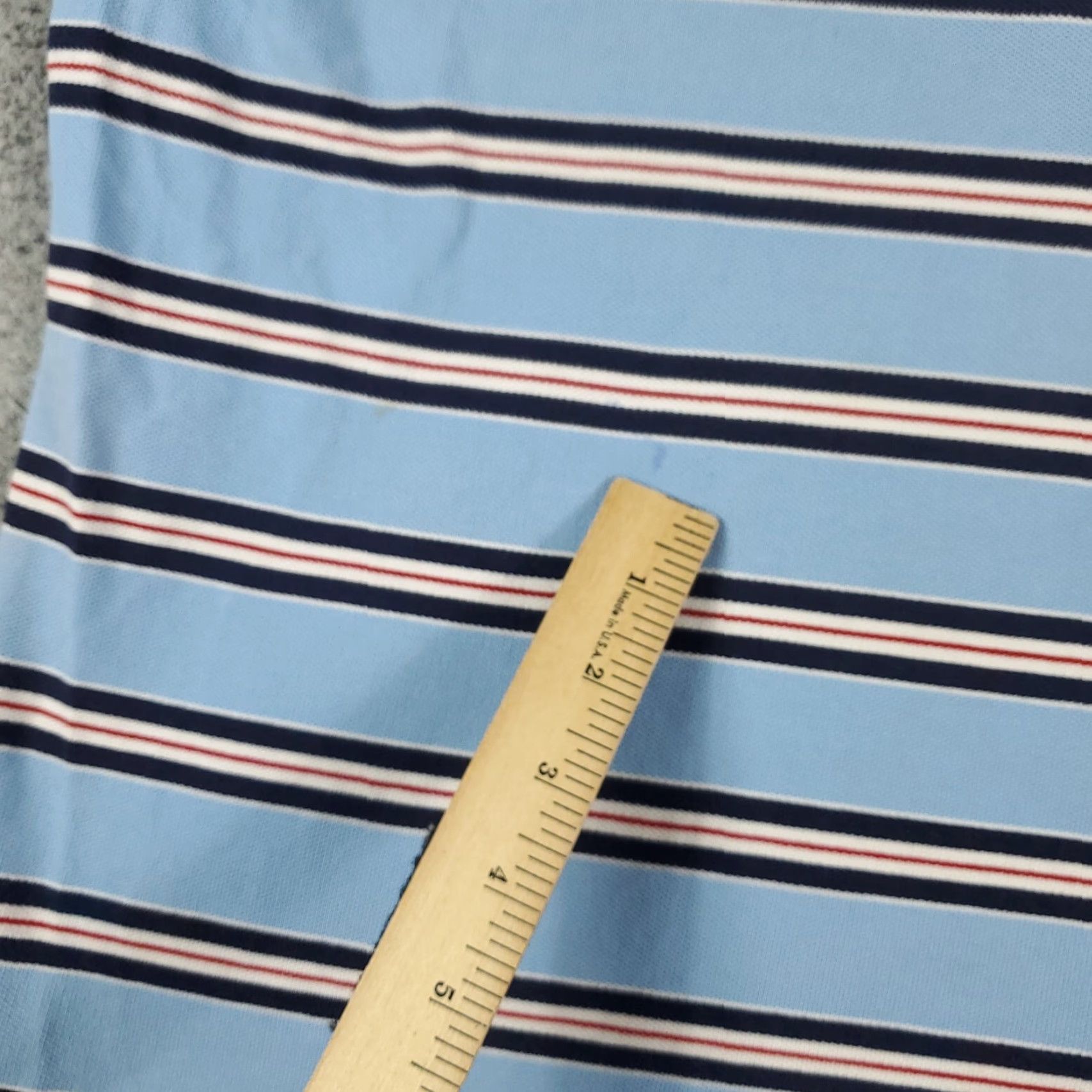 Ralph Lauren Ralph Lauren Polo Shirt Mens L Blue Striped Pony Casual Short Sleeve Polo Shirt Regular Fit Blue Polo Mens L Size US L / EU 52-54 / 3 - 6 Thumbnail