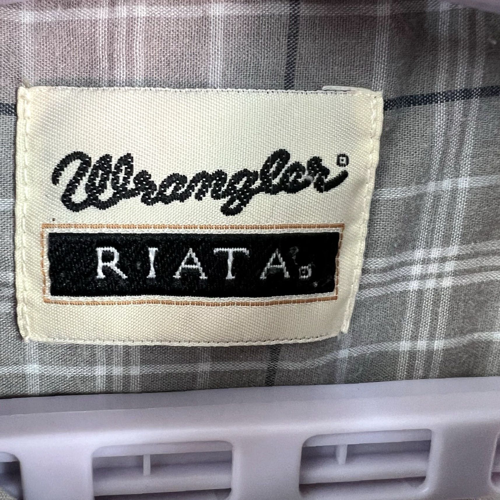 Wrangler Wrangler Rita Plaid Button Down Shirt Men’s L Long Sleeve Gray Size US L / EU 52-54 / 3 - 6 Thumbnail