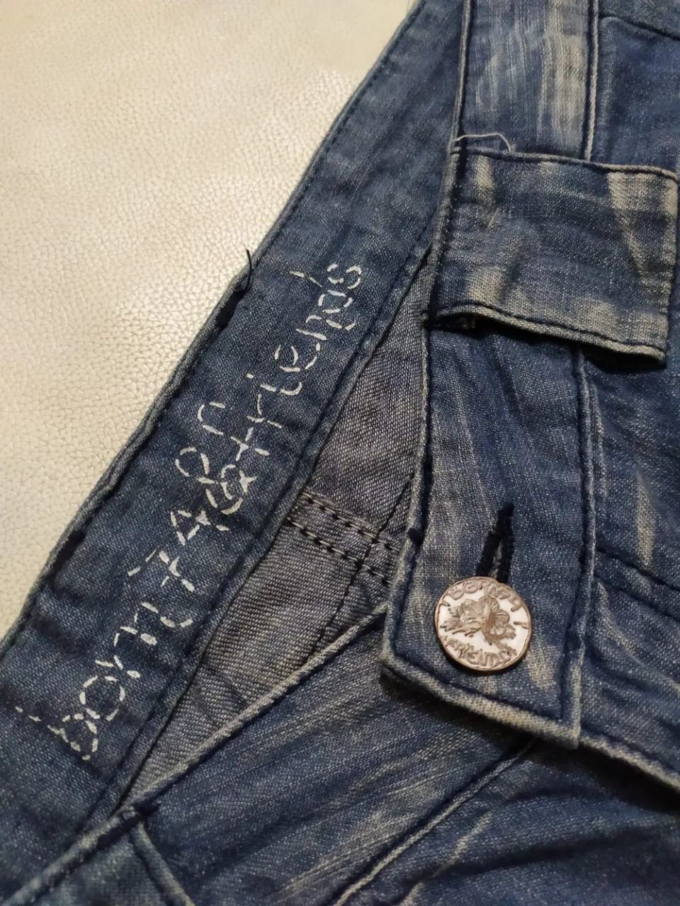 Other Born74 & Friends Pants Wrinkles Knee Design Size 29" - 5 Thumbnail