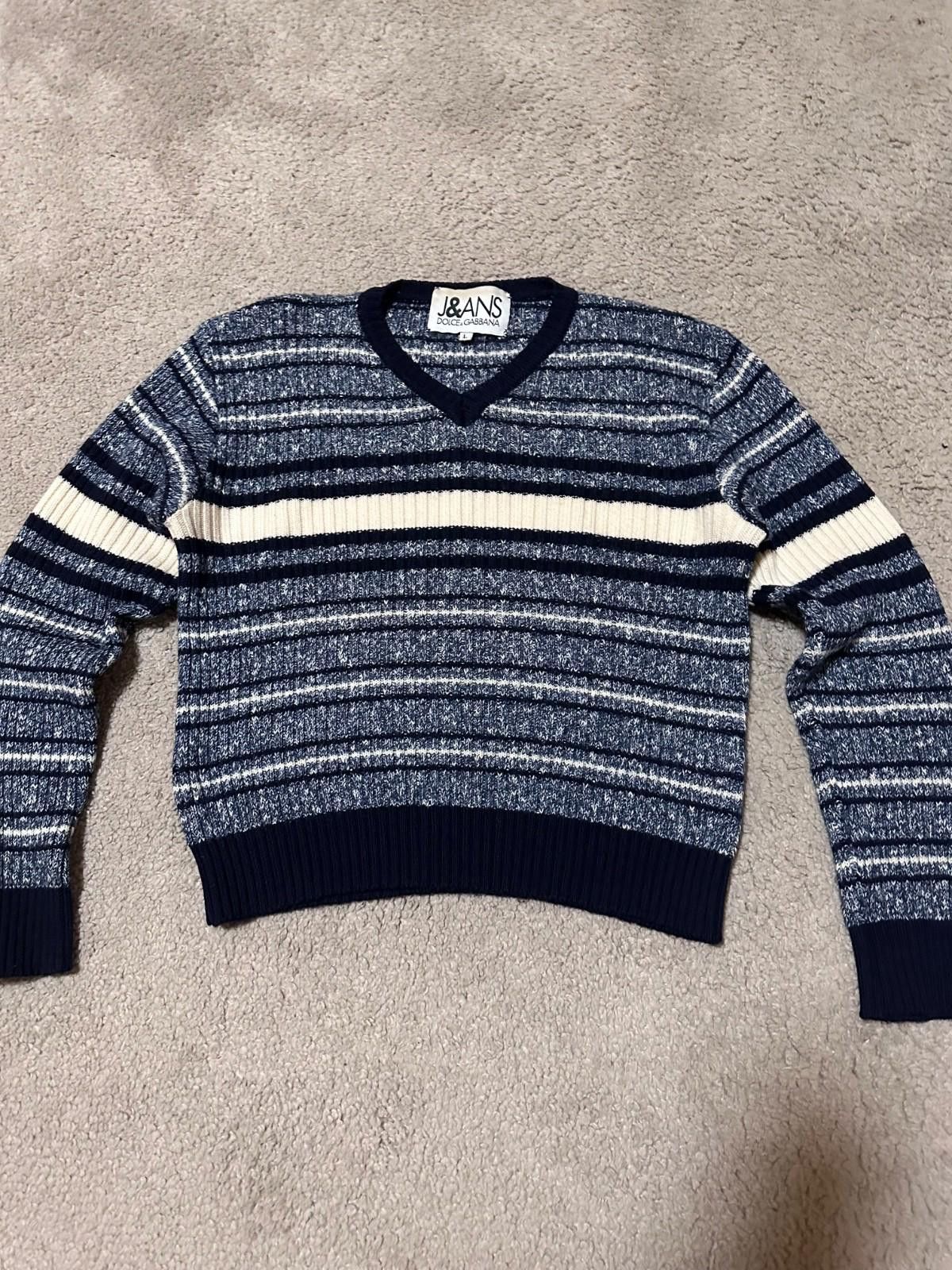 Dolce & Gabbana Womens Dolce&Gabbana Jeans Wool Sweater Sz L Size L / US 10 / IT 46 - 3 Thumbnail