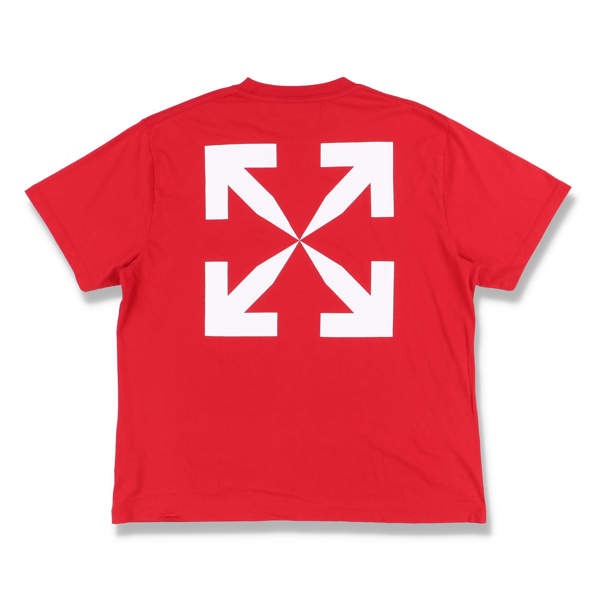 Off-White Red Pascal Skeleton Painting Arrows Oversized T-Shirt Size US M / EU 48-50 / 2 - 4 Thumbnail