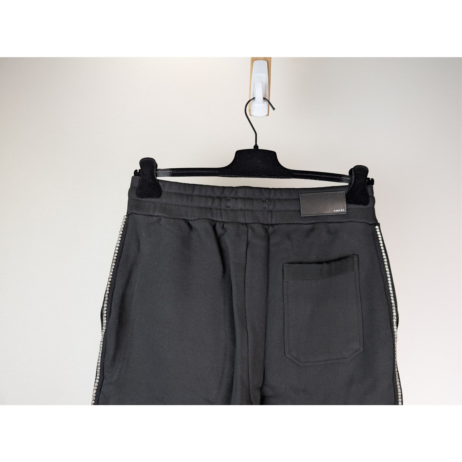 Amiri o1rshd1 Crystal Outline Cherub Sweatpants in Black Size US 32 / EU 48 - 12 Thumbnail
