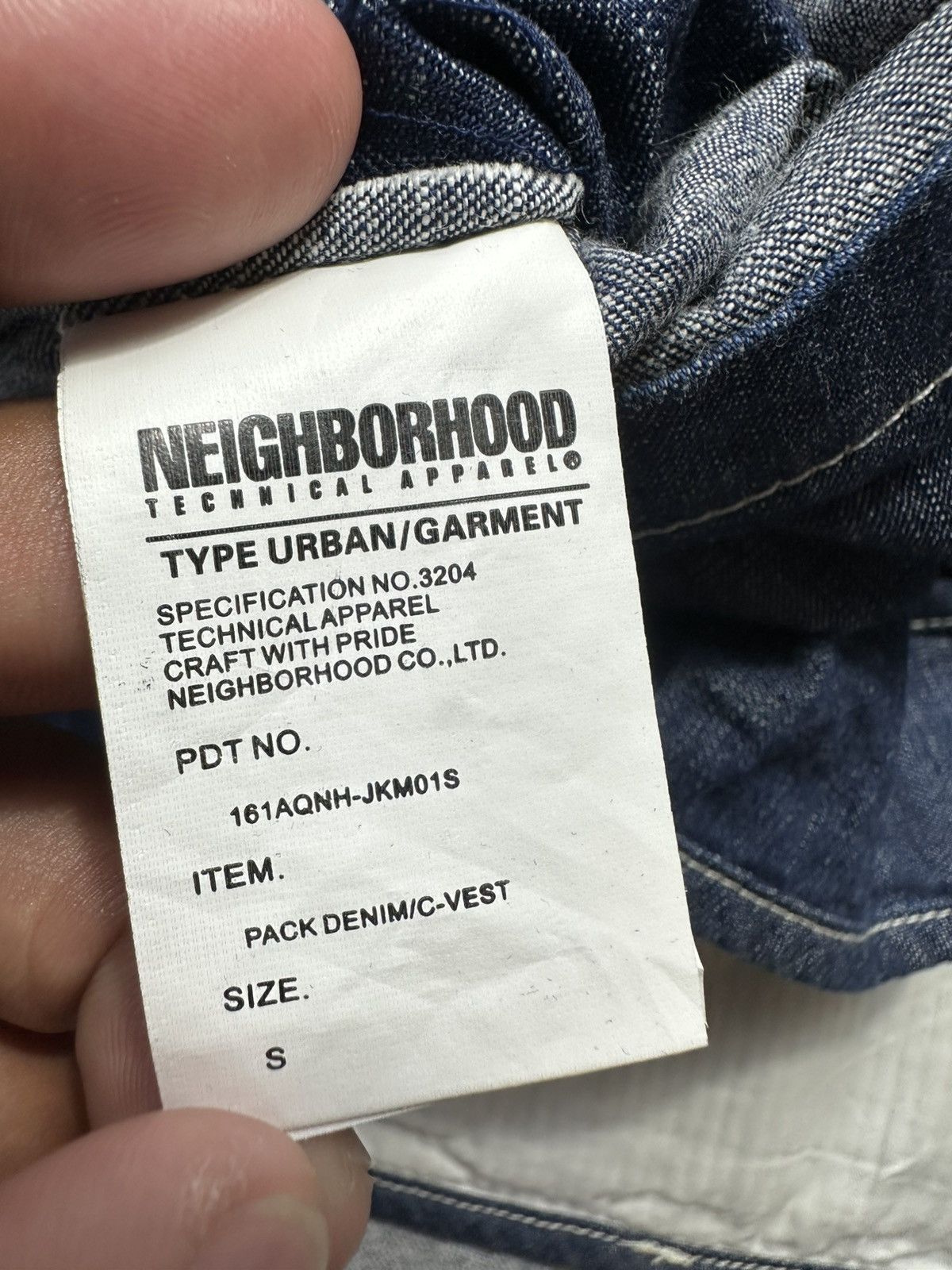 Neighborhood Neighborhood Denim Tactical Vest Size US S / EU 44-46 / 1 - 7 Thumbnail