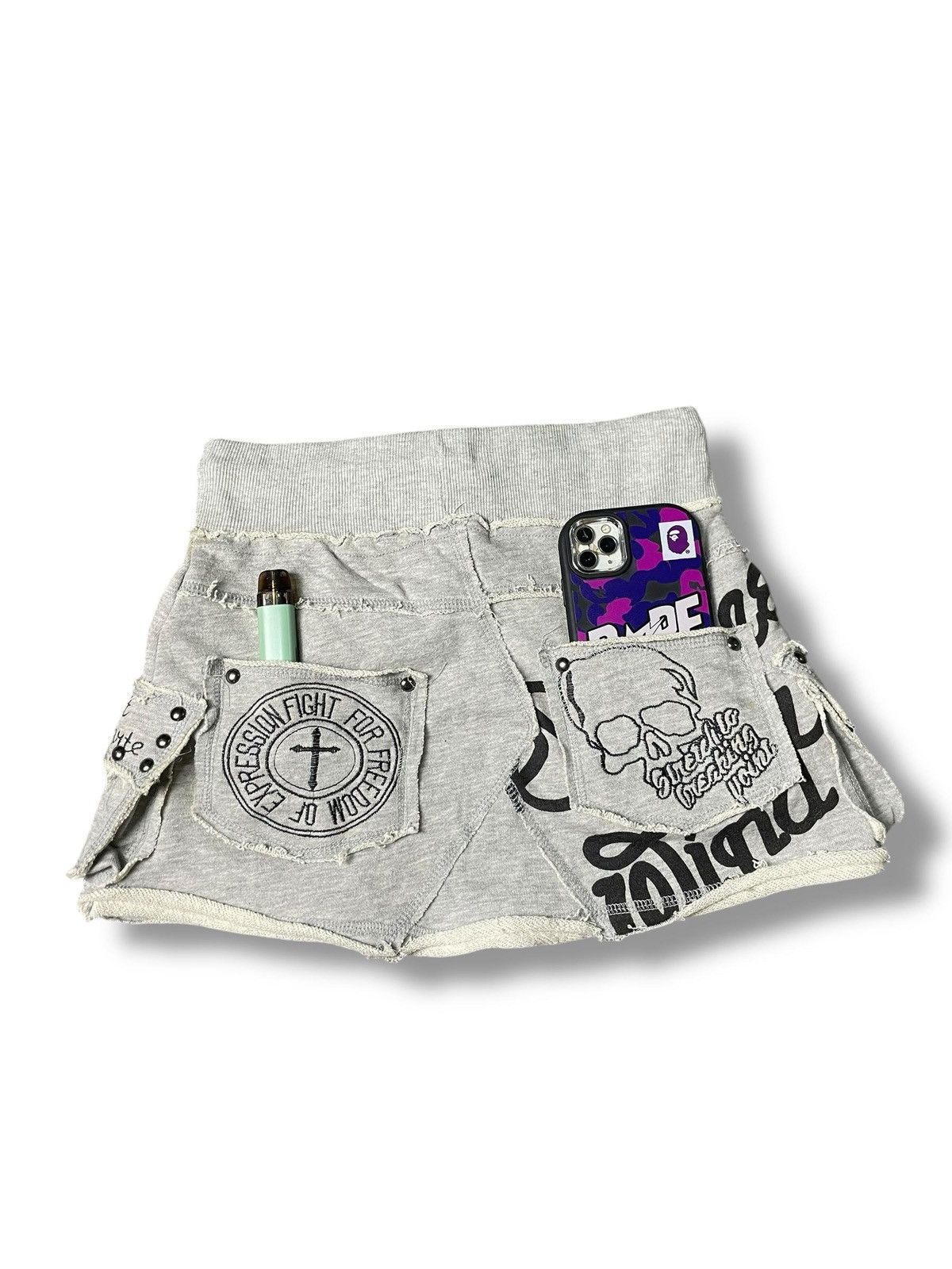 Japanese Brand Love Junkie Punk Mini Skirt (6) Size 23" - 7 Thumbnail