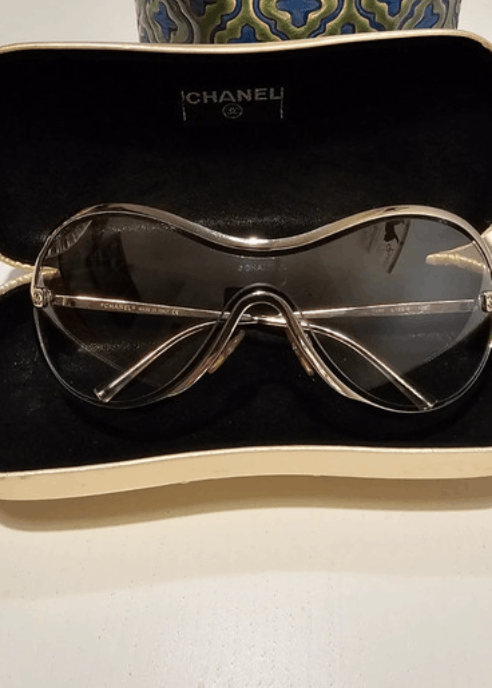 Chanel CHANEL Sunglasses 4030 Rimless Rhinestone 4017 Shields Size ONE SIZE - 2 Thumbnail