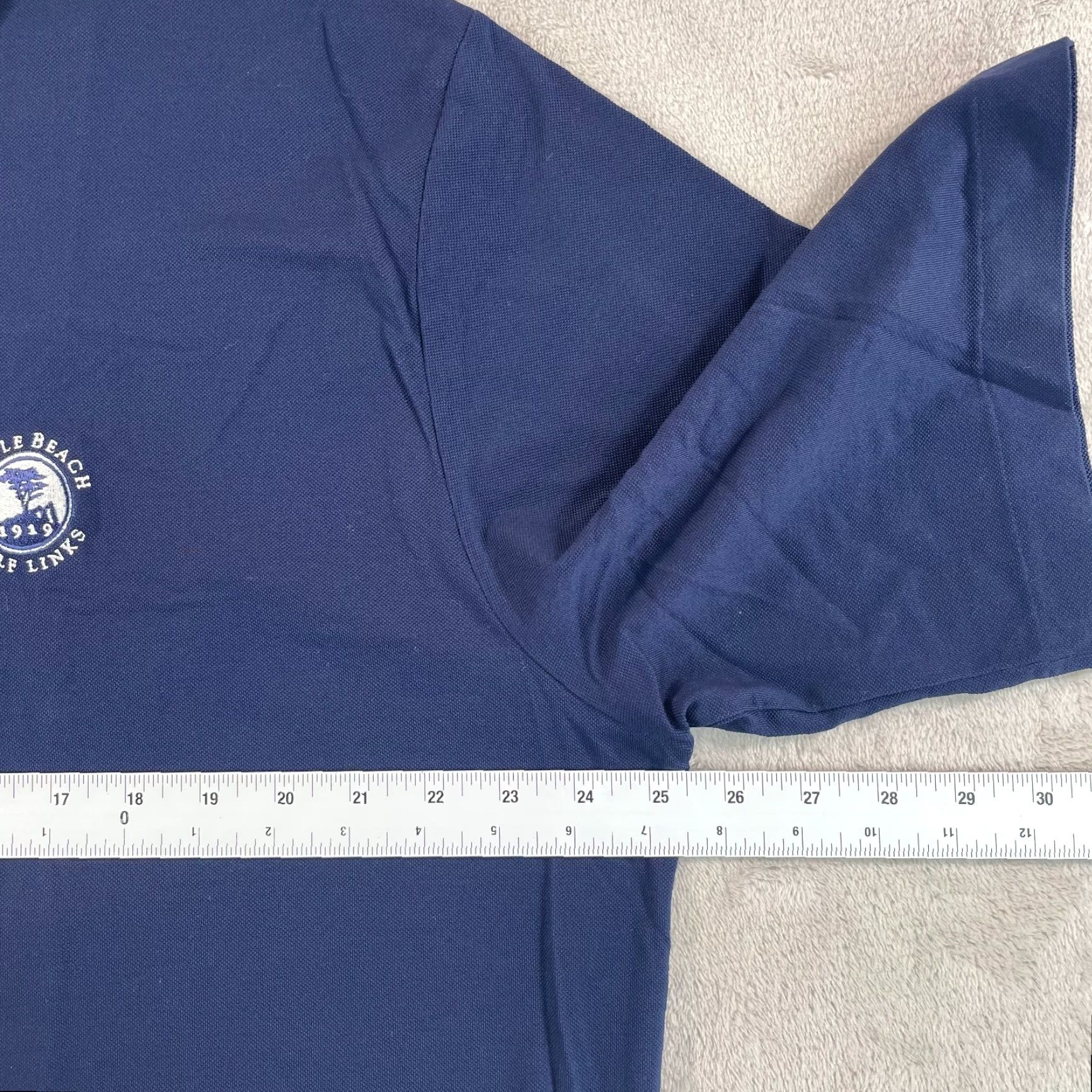 Vintage Vintage Polo Golf Shirt Men XL Navy Pebble Bech Golf Links Pony SS Size US XL / EU 56 / 4 - 6 Thumbnail