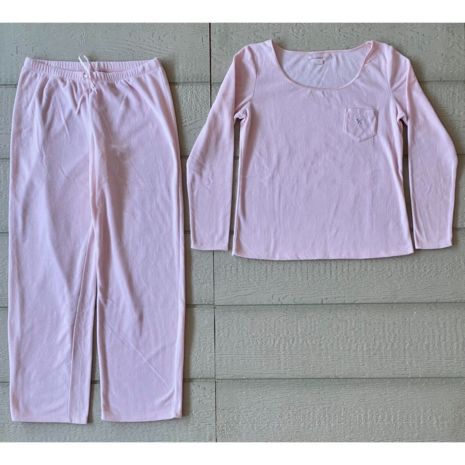 Victoria's Secret Victoria's Secret Vintage Fleece Pajama Set Pink Size  Small NWOT