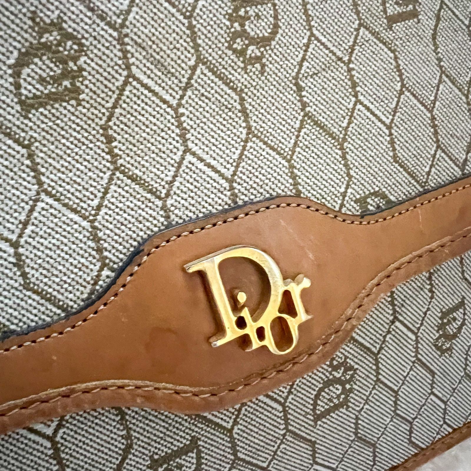 Dior DIOR Tan Honeycomb Crossbody / Shoulder Bag Size ONE SIZE - 5 Thumbnail