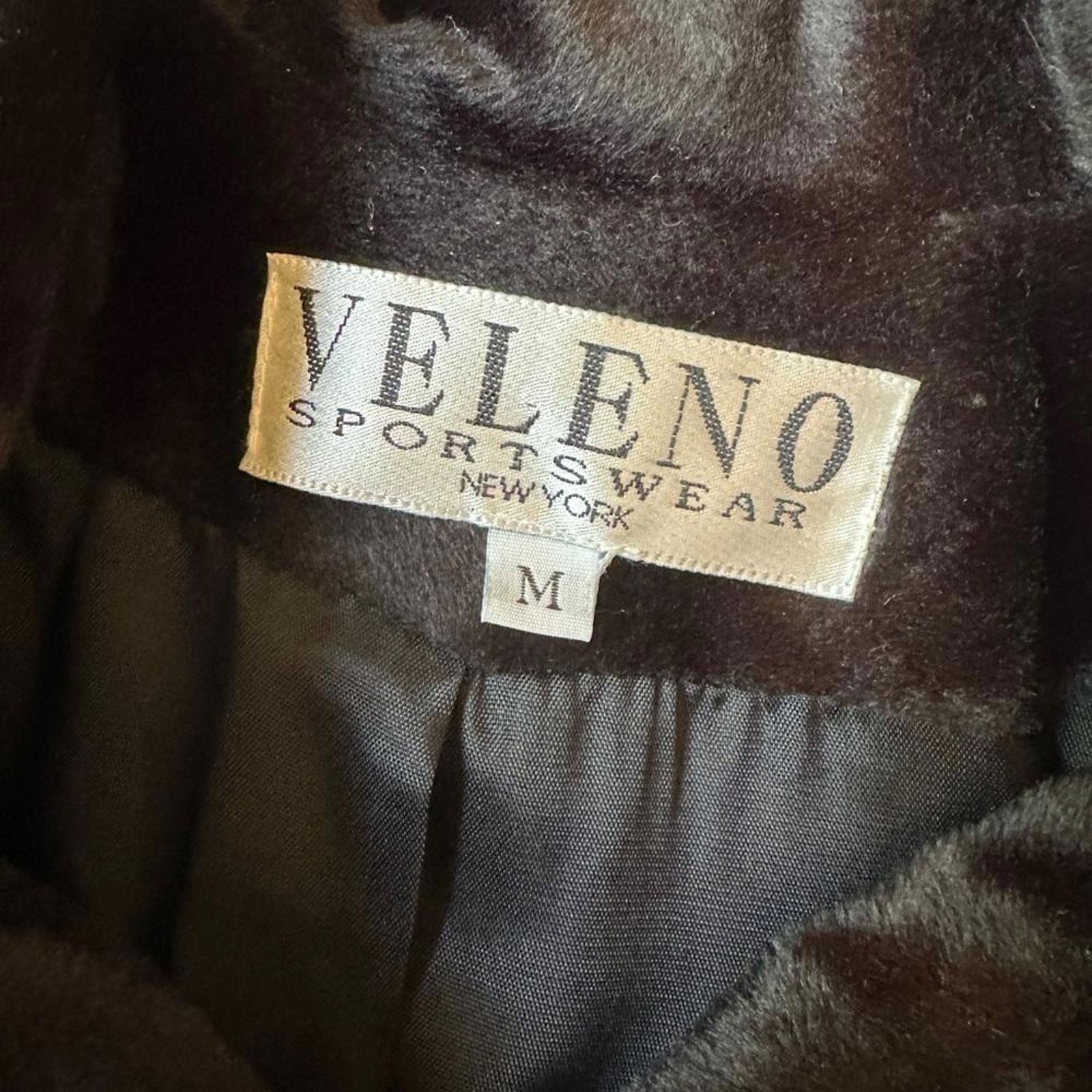 Designer Veleno Sportswear Vintage Faux Fur Jacket - Medium Size M / US 6-8 / IT 42-44 - 4 Thumbnail