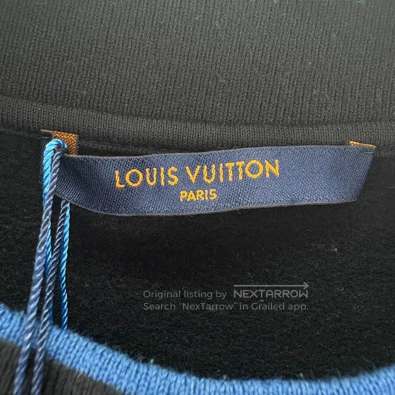 Louis Vuitton Louis Vuitton Black checkerboard logo sweatshirt Size US L / EU 52-54 / 3 - 7 Thumbnail