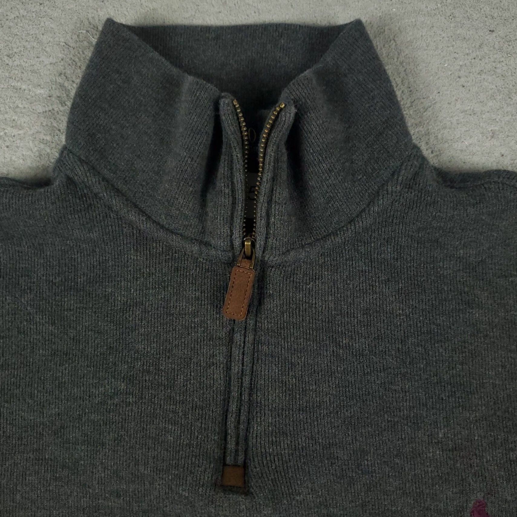 Ralph Lauren Ralph Lauren Mens Large Gray Pony Sweater 1/4 Zip Pullover Extra Large XL Size US L / EU 52-54 / 3 - 2 Thumbnail