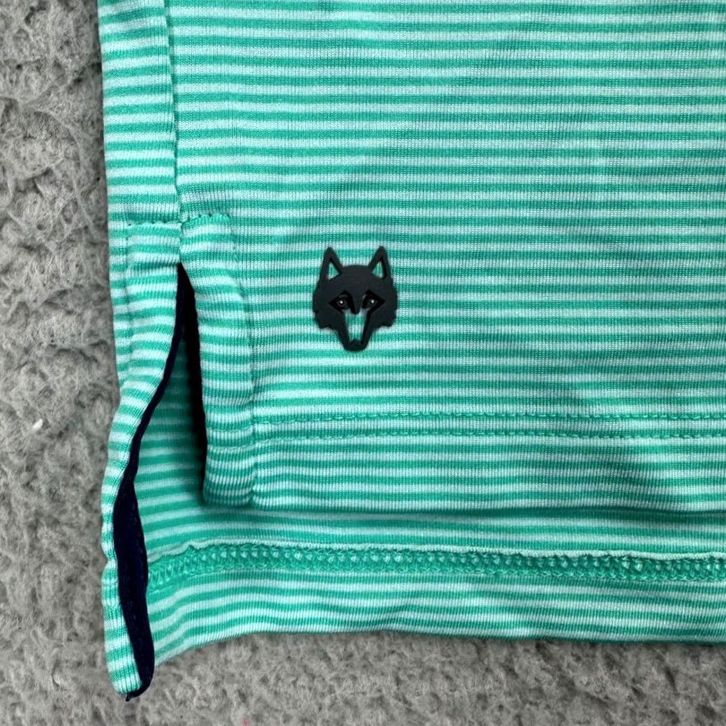 Vintage Greys Greyson Polo Shirt Adult XL Aqua Blue Striped Golf Polo Athletic Stretch Rugby Mens Size US XL / EU 56 / 4 - 7 Thumbnail