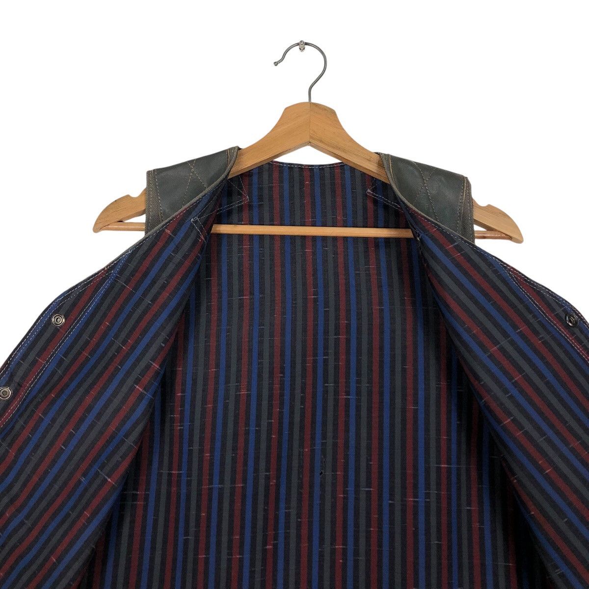 Japanese Brand × Vintage 📌Vintage Waist Coats Vest Duck Canvas Blanket Tartan Size US M / EU 48-50 / 2 - 15 Thumbnail