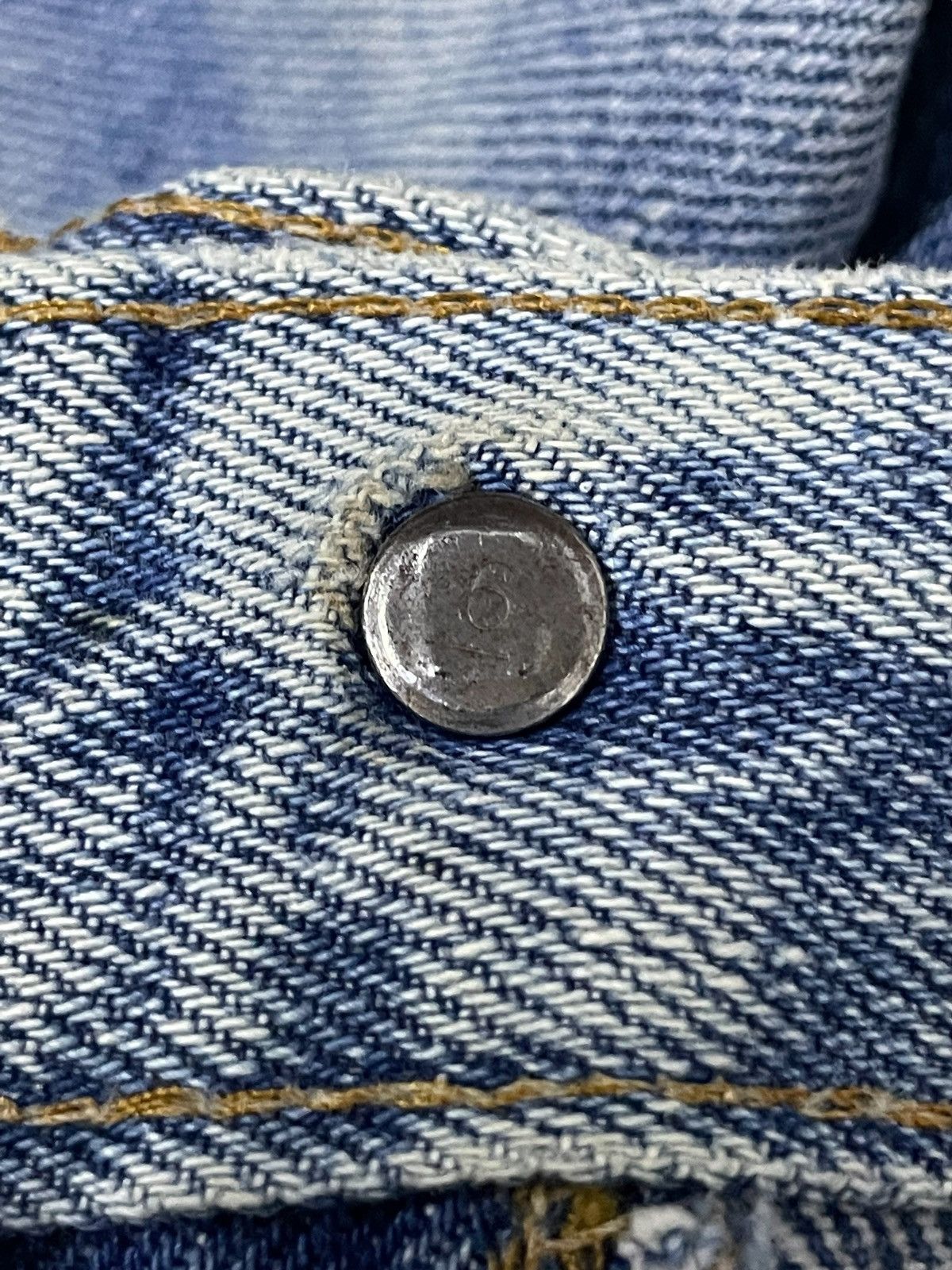 Levi's 60s Levis 501 Rindem Blank R Selvedge Top Button #6 Jeans Size US 30 / EU 46 - 21 Thumbnail