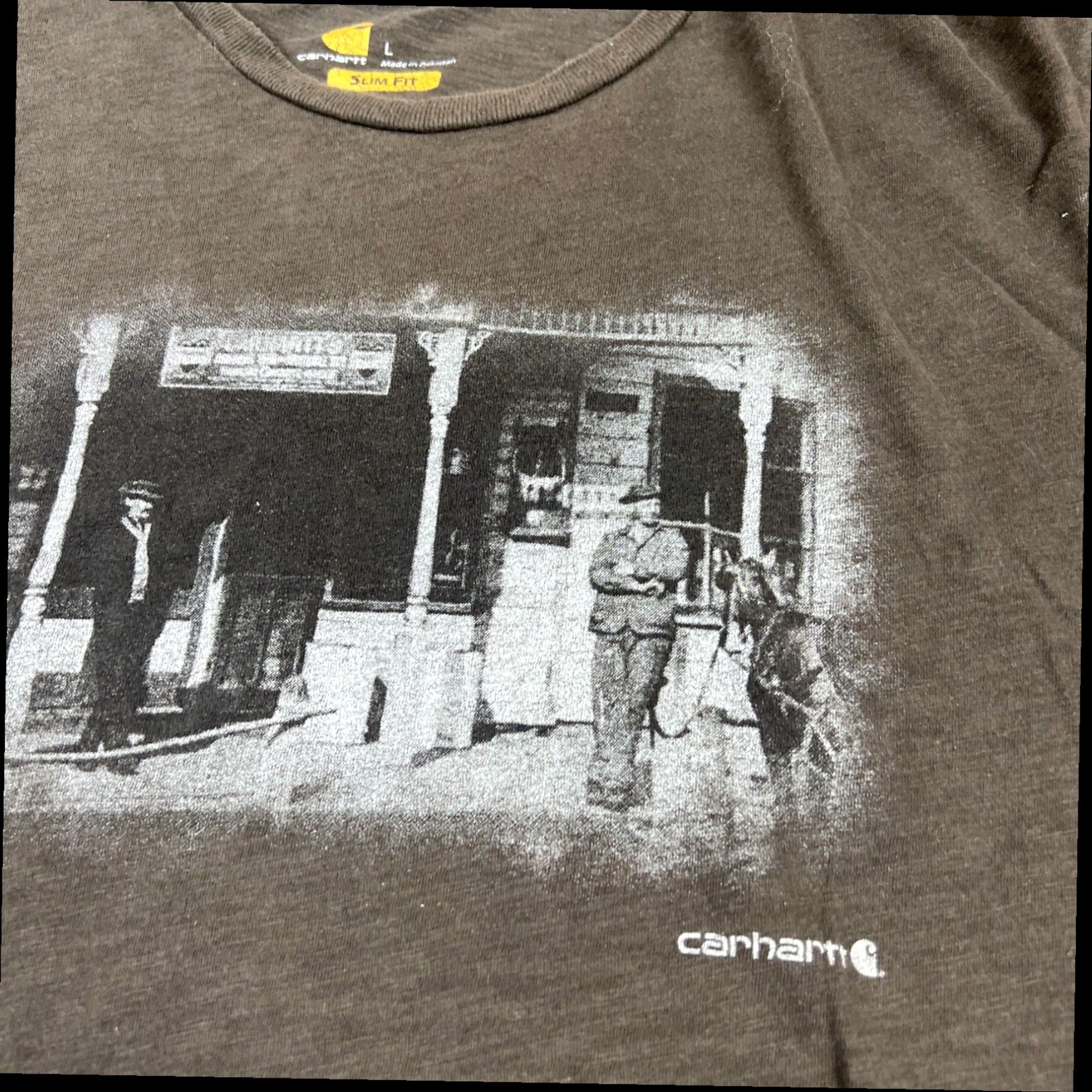 Carhartt Carhartt T-Shirt Mens L Brown Slim Fit Graphic Tee Size US L / EU 52-54 / 3 - 3 Thumbnail