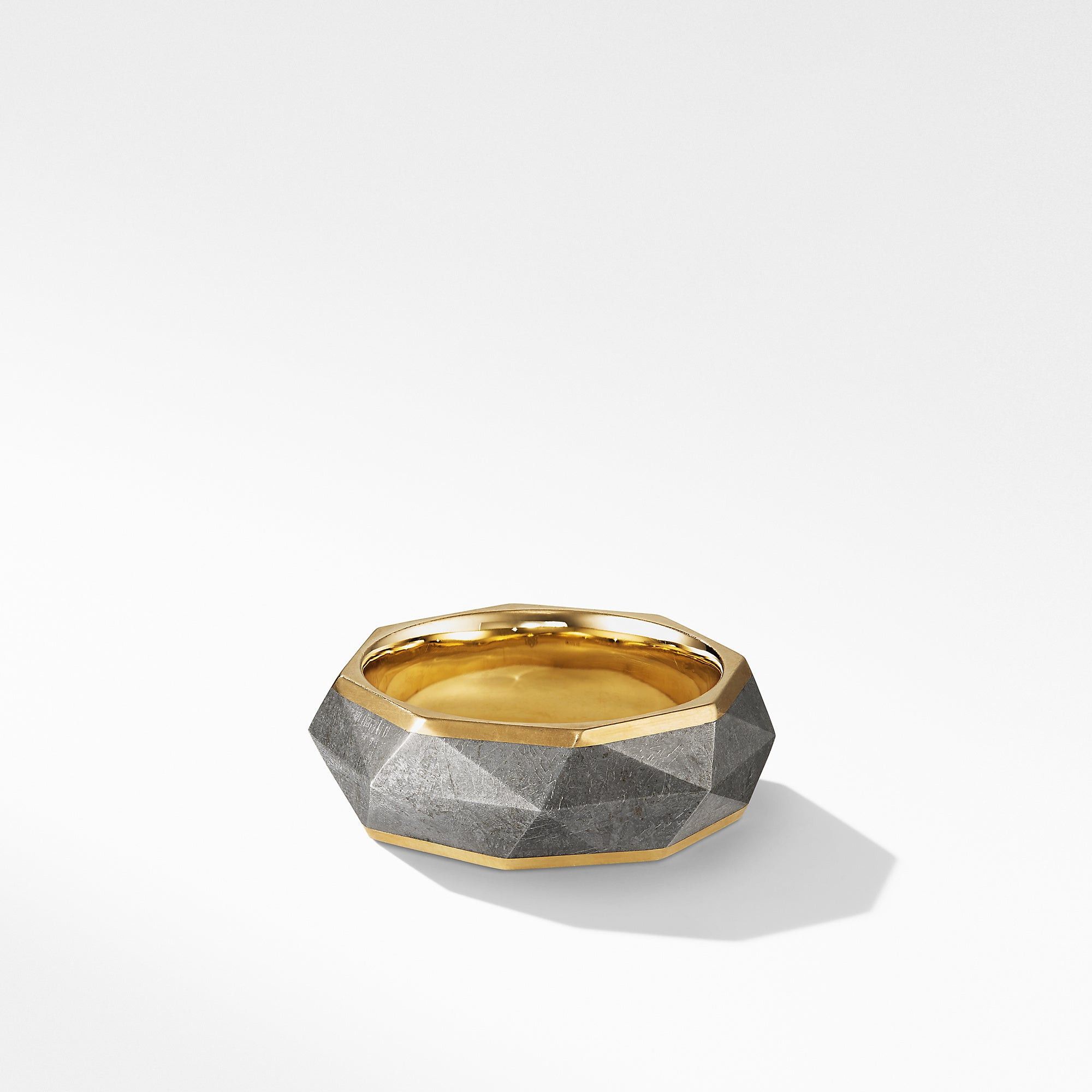 David Yurman o1w1db10625 Size:8 / Torqued Faceted Band Ring in Golden Size ONE SIZE - 1 Thumbnail