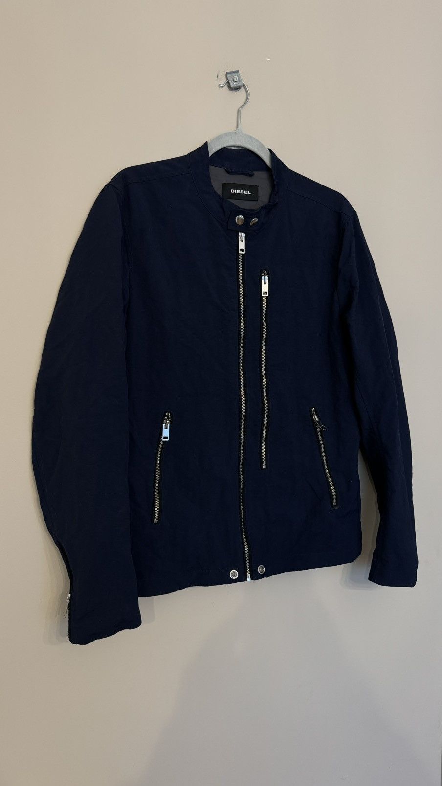 Diesel Diesel navy jacket zip up high quality size L bomber Size US L / EU 52-54 / 3 - 2 Thumbnail
