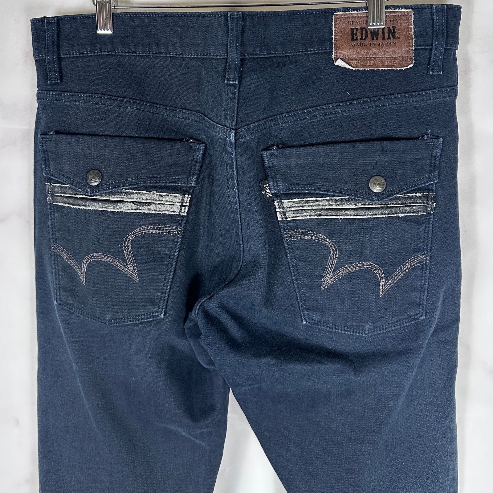Edwin Wildfire 503 Straight Black Denim Size US 34 / EU 50 - 2 Thumbnail