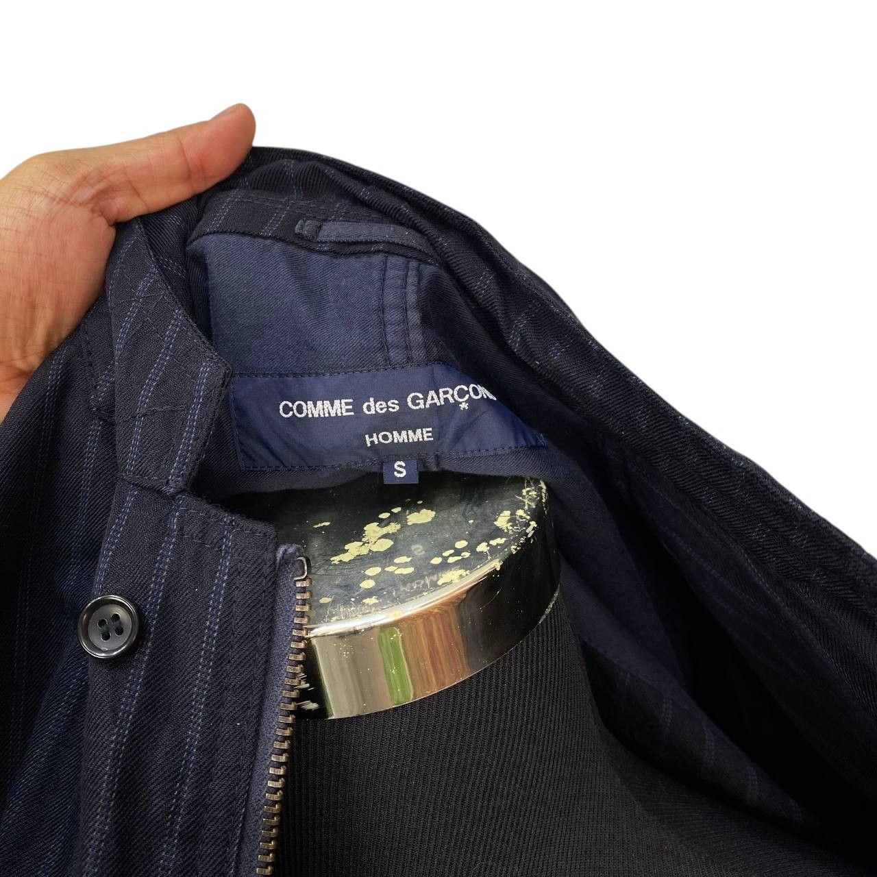Comme des Garcons AD2007 COMME DES GARCON PINSTRIPED CHORE JACKET Size US S / EU 44-46 / 1 - 10 Thumbnail