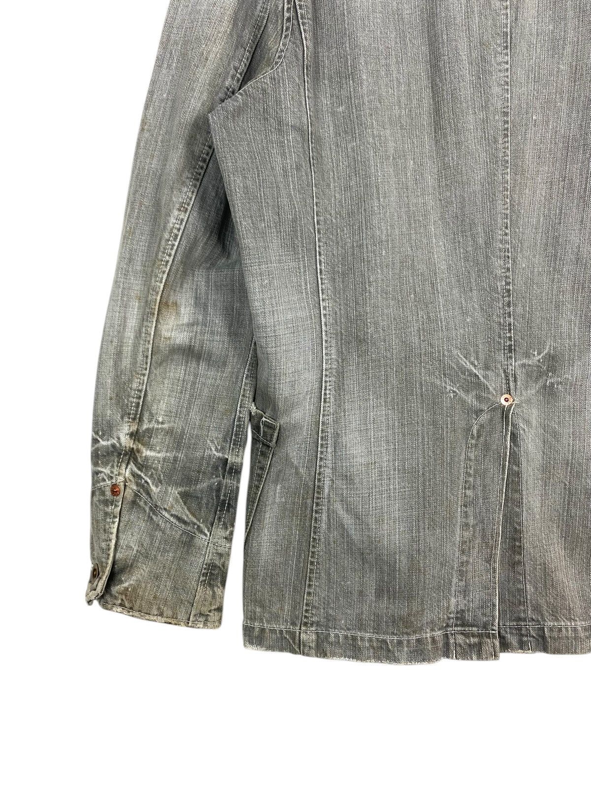 Levi's Rare‼️ Levi's Redloop Distressed Denim Chore Jacket Size US M / EU 48-50 / 2 - 15 Thumbnail