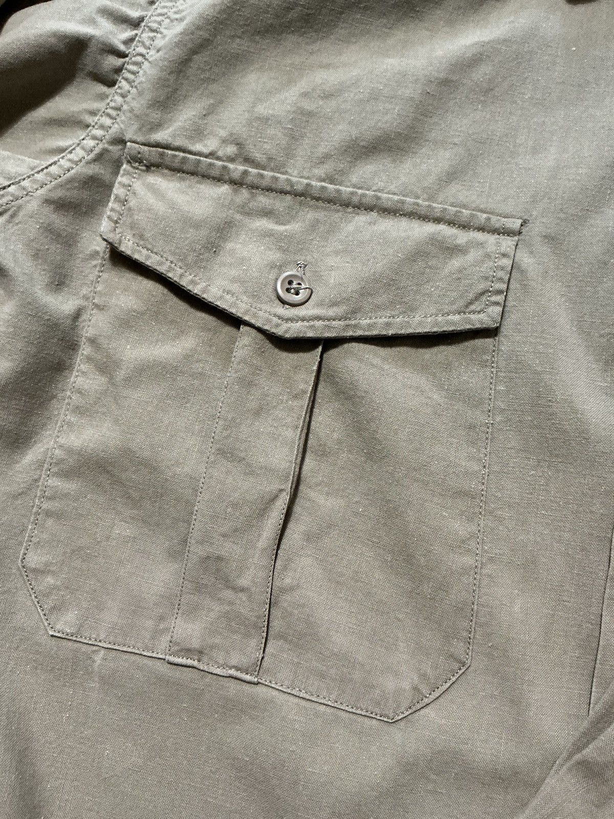 Vintage Vintage 1963 60s French Army Military ETS Officers Shirt Size US S / EU 44-46 / 1 - 6 Thumbnail