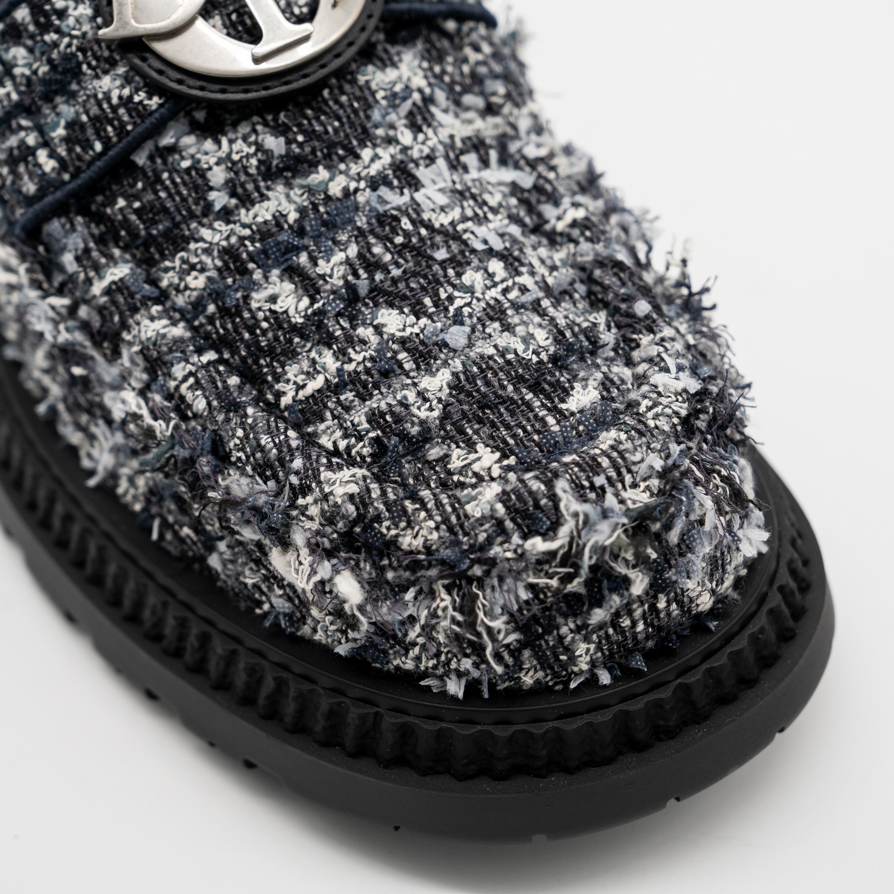 Dior 44eu 11 US Dior Buffalo Loafer Cannage Tweed Navy Blue Size US 11 / EU 44 - 7 Thumbnail