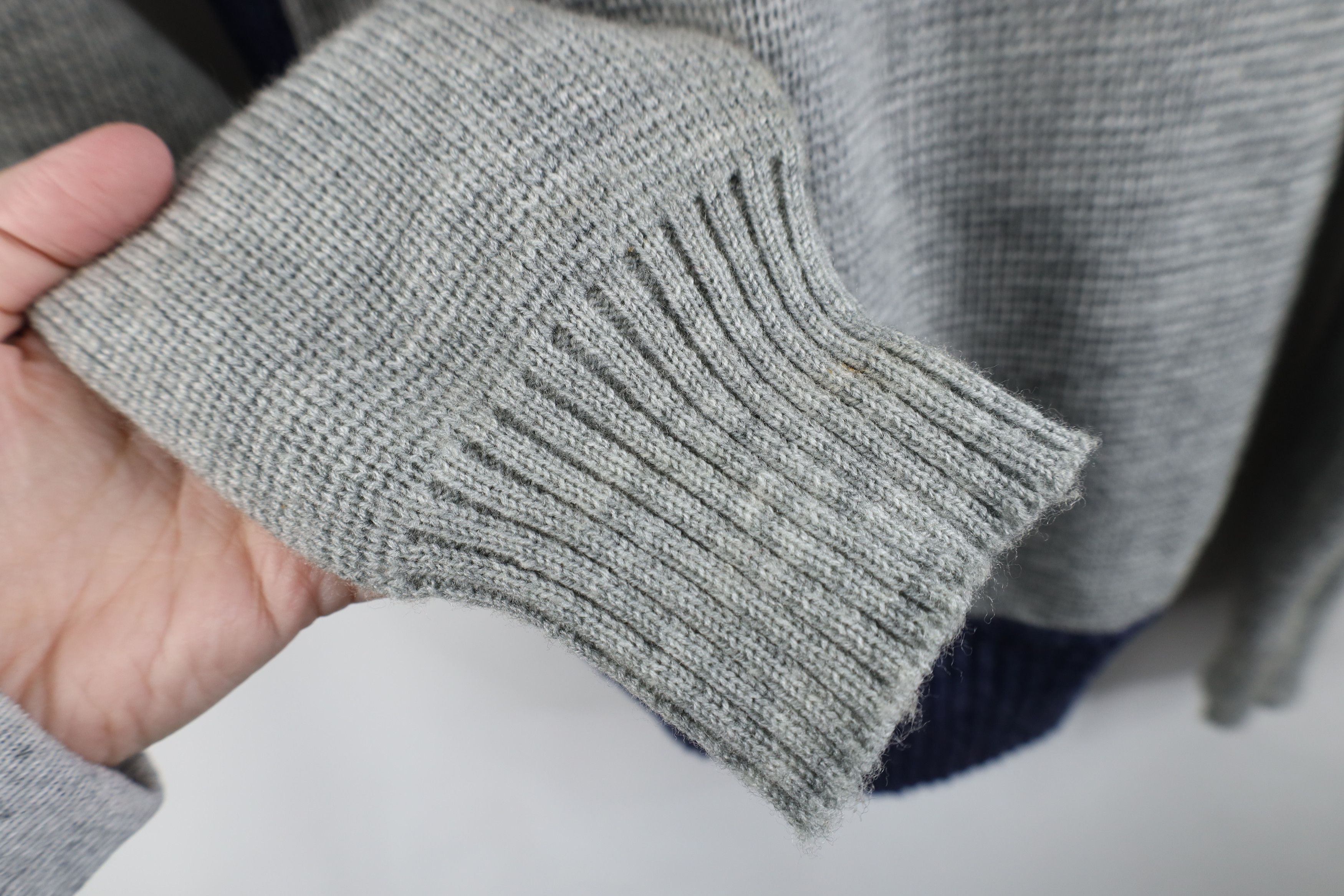 Vintage Vintage 90s Streetwear Ribbed Knit Crewneck Sweater Acrylic Size US XL / EU 56 / 4 - 5 Thumbnail